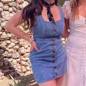 Urban Outfitters Blue Denim Dress